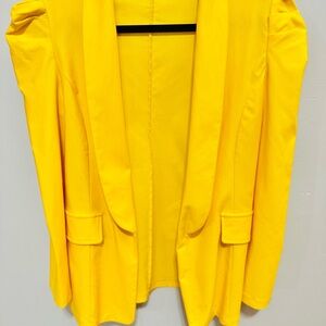 Women's Fall Blazer Puff Sleeve Open Front Work Suit Office Blazer Large